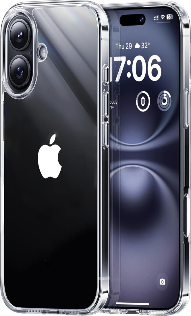 Cninyck スマホケース 対応 iPhone 17 ケース クリア 耐黄変 耐衝撃 落下防止 TPU 対応 アイフォン17 いphone17 用 軽量 薄型 ワイヤレス充電対応 対応 あいふおん17ケース ストラップホール付き 6.3インチ