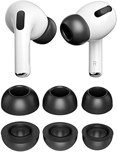 A-Pcas イヤーピース イヤーチップ AirPods Pro に対応 ウレタン製 低反発イヤーピース 体熱活性化メモリーフォーム ノイズ低減 遮音性 音質向上 付けたまま充電可能 エアーポッズ プロ用 イヤホンカバー S/M/L 3サイズ 3ペア ブラック （APF3PSML）