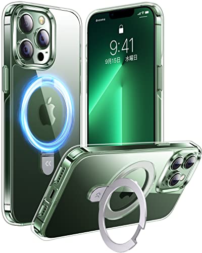 【かつて無い利便性】CASEKOO iPhone13 pro Max ケース Magsafe対応 クリア 耐衝撃 米軍規格 SGS認証 ストラップホール付き カバー ワイヤレス充電対応 アイフォン 13 Pro Max 用 ケース