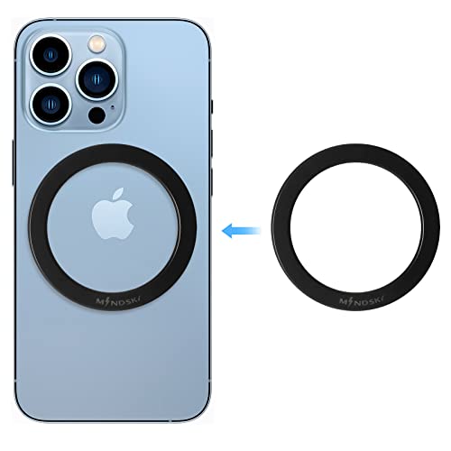 Mindsky最新MagSafe対応マグネットシールプレート 耐寒性耐熱性アップマグセーフリング 錆びない（安物鉄製リングではない） 極薄高級N55磁石を36個使用したmagsafe シールリング。全機種対応（iphone/Samsung/sony/huawei/xiaomi) magsafe 製品範囲を使用するための最適