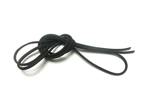 3mm 黒色 革紐 ネックレス ブレス等に 90cm　【手芸屋エンジェル】