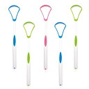 サムコス 舌ブラシ シリコン 5本セット3色 舌 磨き ブラシ 舌クリーナー 口臭ケア 舌苔 掃除 舌磨き 両面用 個包装 携帯に便利 (2本ブルー 2本グリー...