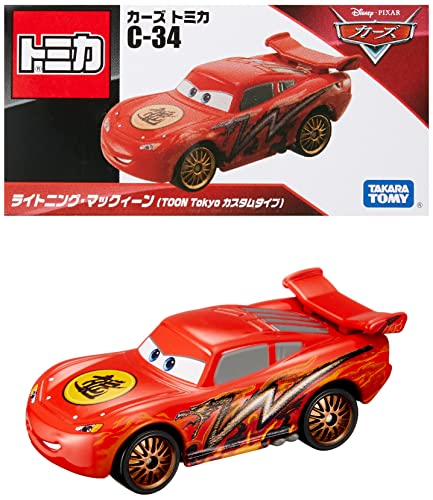 タカラトミー『 ディズニー カーズ トミカ C-34 ライトニング マックィーン(TOON Tokyoカスタムタイプ) 』 ミニカー 車 おもちゃ 3歳以上 箱入り 玩具安全基準合格 STマーク認証 TOMICA TAKARA TOMY