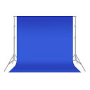 Neewer 1.8x2.8M 背景布 写真撮影スタジオ背景布 100%純粋なポリエステル 折りたたみ可能 写真、ビデオ、テレビ用(青)
