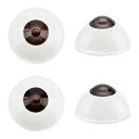 PH PandaHall ドール目 32mm ドールメイキング 4個セット 人形目 半円立体 ぬいぐるみ目 ラスチックアイ 人形 目玉 ハンドメイド 粘土細工 クラフト 手芸パーツ 手作り 材料
