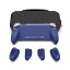 Skull & Co.Nintendo SWITCH Lite用GripCase Liteカバーセット:グリップカバー+キャリングケース 大容量 防水耐衝撃 携帯便利 人間工学 各サイズの手に対応 握りやすい グリップカバー「セットーブルー」