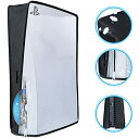 Benazcap PS5 ダストカバー 透明 通気性 防塵 擦傷防止 装着・脱着簡単 適用:DualSense5コンソールのデジタルバージョンと通常バージョン クリア