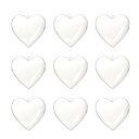 iplusmile 透明 中空 ボール アクリア ハート形 プラスチック ボール 装飾品 用 オーナメント 飾り用 10個セット 6cm