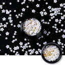 ネイルパーツ 花 3D 立体 セット ネイルアート shefun ネイルフラワー レジン ブリオン ゴールデンビーズ 白 花パーツ ジェルネイル ネイルデザイン レジンパーツ JP206(4)