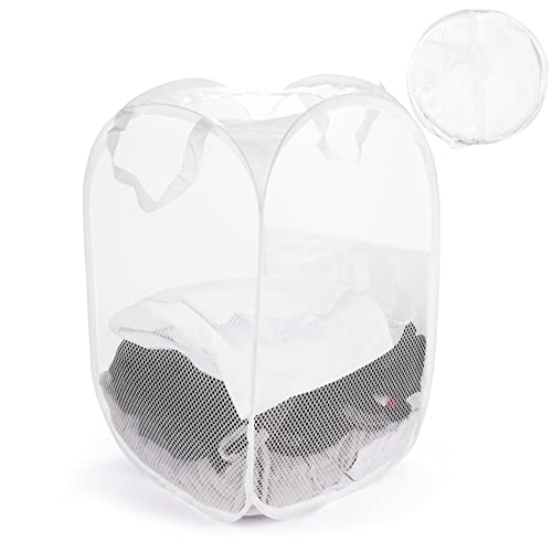 Annhua 折り畳み式ランドリーバスケット 洗濯カゴ 折りたたみ 取っ手付き洗濯ボックス 旅行 持ち運び便利 洗濯袋 軽量 収納バッグ 省スベース ランドリー...