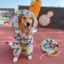 LIKOKLIN 犬用レインコート 犬カッパ 雨具 通気 帽子付き 反射条付き 散歩用犬服 着脱簡単 ド 犬ジャケット ペット雨具 中型犬 大型犬 着脱簡単 ド 犬ジャケット ペット雨具 (S, ホワイト)