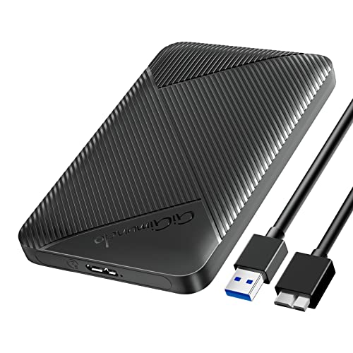 GiGimundo 2.5C` HDD P[X n[hfBXNP[X USB 3.0ڑ SATA 9.5mm/7mm SATA HDD SSD Ή 6Gbps]x 6TBeʑΉ Hsv UASPΉ USB micro-B to AP[ut (U-black)