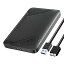 GiGimundo 2.5 HDD  ϡɥǥ USB 3.0³ SATA 9.5mm/7mm SATA HDD SSD б 6Gbps®ž® 6TBб  UASPб USB micro-B to A֥° (U-black)