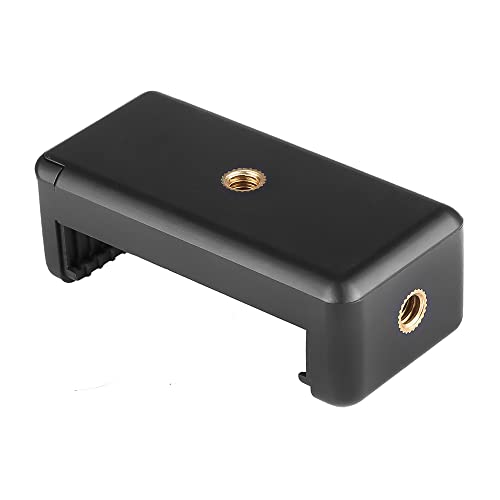 スマートフォンホルダー 三脚 スマホホルダー 幅6.5-11.5cmに対応 アタッチメント スマホ三脚ホルダー 携帯ホルダー 撮影 固定 スマホ アダプター クリップ (大きめ)