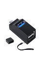 YFFSFDC USB C ハブ Type C ハブ 3ポート USB3.0+USB2.0コンボハブ 超小型 バスパワー USB-C変換アダプター USBポート拡張 高速 軽量 コンパクト 携帯便利 1個入り(2)