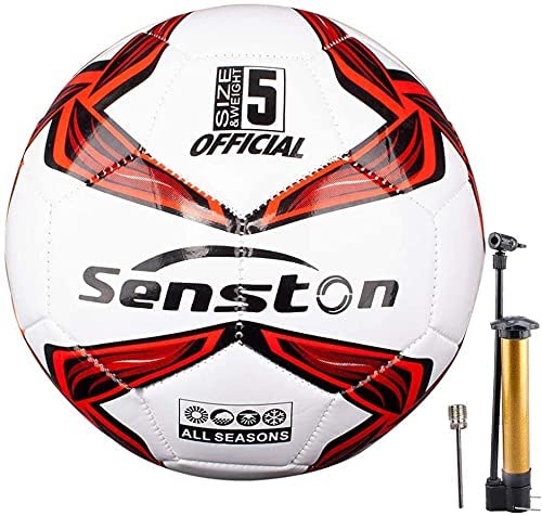 Senston サッカーボール 5号 サッカー 中学 一般 大学 高校用 練習球 検定球 フットサル