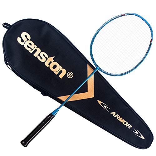SenstonバドミントンラケットN80グラファイトカーボンファイバーシングルハイエンドバドミントンラケット（キャリーバッグを含む）