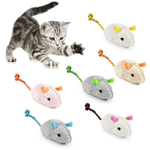 猫 ネズミおもちゃ ペットおもちゃ 噛むおもちゃ ストレス発散 キャットニップ ネズミ型 投げるおもちゃ おもちゃストレス解消 運動不足を和らげ 猫とネズミのおもちゃ 猫び 噛むおもちゃ ペット用品 (混色) (6個パック)のサムネイル