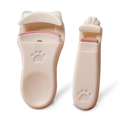 アイラッシュカーラー ビューラー まつ毛カーラー まつげビューラー 部分用 替えゴム付き（ベージュー）