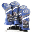 Guiote ゴルフヘッドカバー Golf head covers クラブヘッドカバー ウッドカバー ドライバー 新デザイン 交換可能な番号タグ付き(#2.#3...