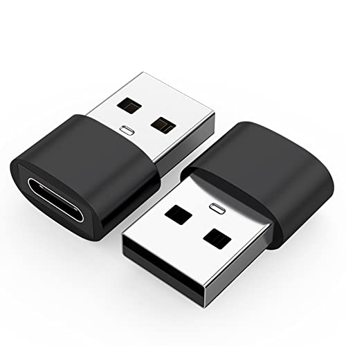 USBアダプタ（2個セット）Type-c USB、OTG対応、Type C（メス）USB 3.0（オス）アダプタ、高速データ転送、小型、充電対応、MacBook/iPad Pro/Sony Xperia/パソコン/タブレットなどの変換インタフェース