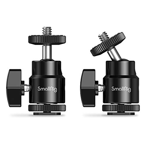 SmallRig 自由雲台 マイクロボール雲台 ボール雲台 1/4ネジ付き 360°回転可能 耐荷重