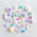 DUOLEIMI 夜光 ネイルパーツ 花 星 蝶々 種類豊富 100pcs リボン ネイルデコレーション 3D 立体 アクセサリーパーツ レジン用 DIY ジュエリーパーツ (夜光彩色系)