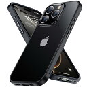 iPhone 16 Pro ケース ブラック 耐衝撃 米軍MIL規格 アイフォン16Pro ケース 耐久性 黄変防止 iphone16プロ ケース ワイヤレス充電対応 あいほん16Pro ケース SGS認証 PC背面 アイホン16プロ スマホケース アイフォン16ぷろ カバー 6.3インチ