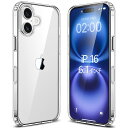 Esputunk iPhone16 ケース アイフォン16 ケースクリア 耐衝撃 軽·薄型 米軍MIL規格/黄変防止/Qi無線ワイヤレス充電/PC背面 + TPUバンパー アイフォン 16 透明 保護カバー スマホケース
