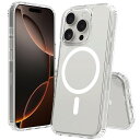 PinLiSheng iPhone 16 Pro ケース クリア Magsafe対応 PC背面 + TPUバンパー 2重構造 黄変防止 耐衝撃 滑り止め 指紋防止 米軍MIL規格 ワイヤレス充電対応 スマホケース アイフォン16Pro ケース(クリアMagSafe, iPhone 16 Pro)