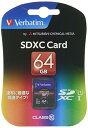 Verbatim バーベイタム SDXCメモリカード 64GB UHS- 1 U1 Class10 最大読込45MB/秒 SDXC64GJVB2