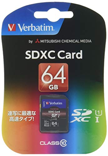 Verbatim バーベイタム SDXCメモリカード 64GB UHS- 1 U1 Class10 最大読込45MB/秒 SDXC64GJVB2 Verbatim バーベイタム SDXCメモリカード 64GB UHS- 1 U1 Class10 最大読込45MB/秒 SDXC64GJVB2