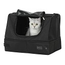 petsfit 猫トイレ 携行猫用トイレ 折りたたみ式 ポータブルトイレ 防水 持ち運び便利 旅行/車載/防災 ワンサイズ ブラック