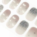DANNI&TONI ジェルネイルシール 硬化タイプ 手用 2週間 長持ち無臭 防水 SGS認定 安全 貼るジェルネイル 貼って固める グラデーション 可愛い 女性 彼女 プレゼントツール 付き28pcs Starlight