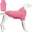 Kickred 犬服 犬用パーカー 秋冬 フリース 柔軟 耐久性 防寒コート 厚い 暖かい フーディー 袖あり フード付き シンプル ドッグウェア クール 部屋...