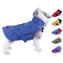 ThinkPet 寒い天候の犬コート-防水防風リバーシブルの犬冬ジャケット、小型、中型、大型犬のためのリバーシブル厚いパッドいる暖かいコート反射ベスト服