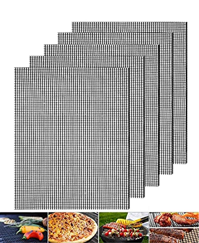 バーベキューマット BBQマット 焼き網 焦げ付き防止 40x33cm 超耐熱260℃ 繰り返す利用 軽量コンパクトb..