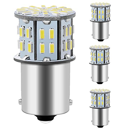 4個入り 高輝度 S25 シングル球 LED（P21W 1156 S25 G18 BA15S）ピン角180度 バックランプ 3014SMD ホ..