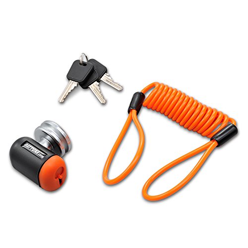 デイトナ(Daytona) バイク用 ディスクロック 直径13mmシャフト 鍵穴シャッター スパイラルケーブル付属 ストロンガーディスクロック 94883