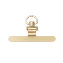 DFsucces スマホ ストラップホルダー 金属製タグパッチ 極薄0.2mm 浮きなし曲がれ設計 全機種対応 充電影響なし 傷防止仕上げ 落下防止 10kgまでの荷重量 携帯ストラップホルダー (ゴールド)