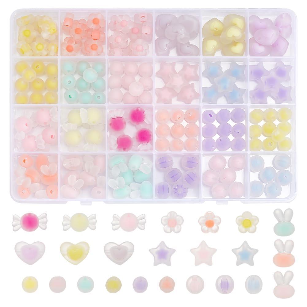 PH PandaHall 24 ӡ ե 168 Ĥä ѥƥ륫顼 ݥӡ 餫 øӡ DIY ꡼ѡ ֥...