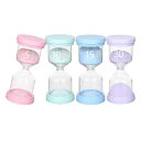 ALLMIRA サンドタイマー 砂時計 4個セット 5分 10分 15分 30分 子供用砂時計タイマー カラフルな砂時計 砂タイマー デスクトップ 砂時計 キッ...
