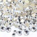 SREGIT ラインストーン ネイルパーツ 【キラキラ輝く】 ガラス ネイル デコ パーツ 大容量 (SS06/約2.0mm, クリア)