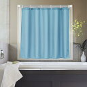 AooHome シャワーカーテン 小窓 目隠し 防水 短め 防カビ ユニットバス 浴室窓 お風呂窓 60cm丈 カフェカーテン 100cm幅 間仕切り リング付...