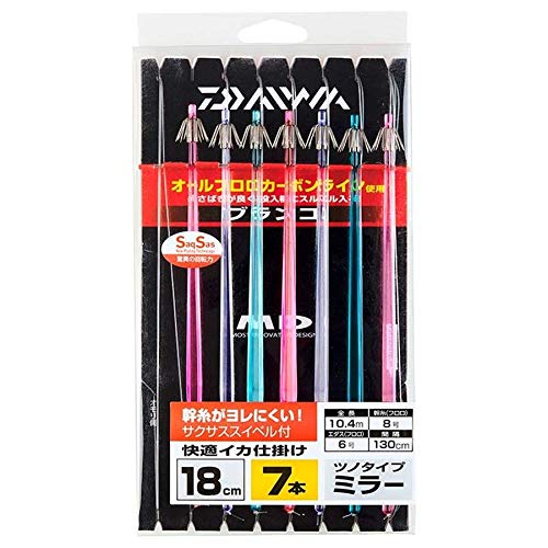 ダイワ(DAIWA) 快適イカ仕掛け ミラー 18S ブランコ7本 SS スタンダード
