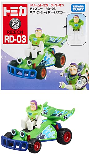 タカラトミー 『 トミカ ドリームトミカ ライドオン ディズニー RD-03 バズ・ライトイヤー&RCカー 』 ミニカー 車 おもちゃ 3歳以上 箱入り 玩具安全基準合格 STマーク認証 TOMICA TAKARA TOMYのサムネイル