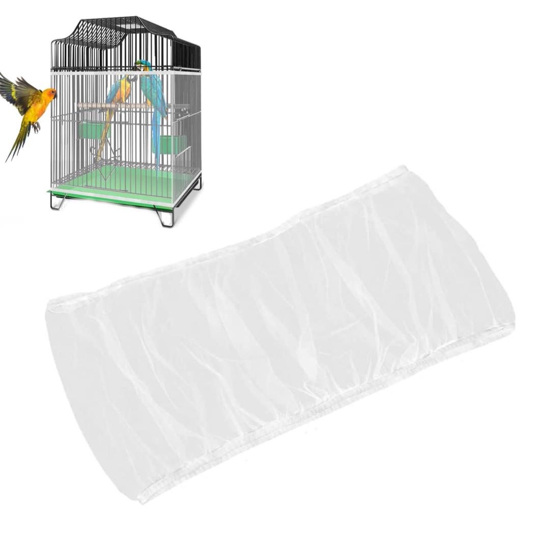 YFFSFDC 鳥かご ケージ カバー 1枚入り鳥籠 カバーメッシュ ネットカバー 防塵 エサの飛び散り防止 伸..