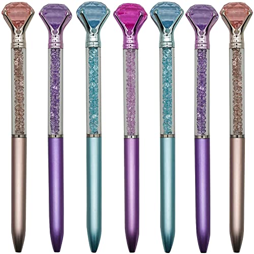Maydahui おしゃれ ダイヤモンド クリスタル ボールペン 12本セット 0.5mm 黒インク 油性 キラキラ カラフル かわいい 文房具 筆記用 子供 ...