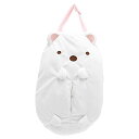 モリピロ すみっコぐらし ティッシュケース しろくま ホワイト 約 20cm x 35cm すみっこぐらし キャラクター グッズ 吊り下げ 壁掛け 車 ティッシュ カバー ホルダー クッション ぬいぐるみ マスコット 大人 子供