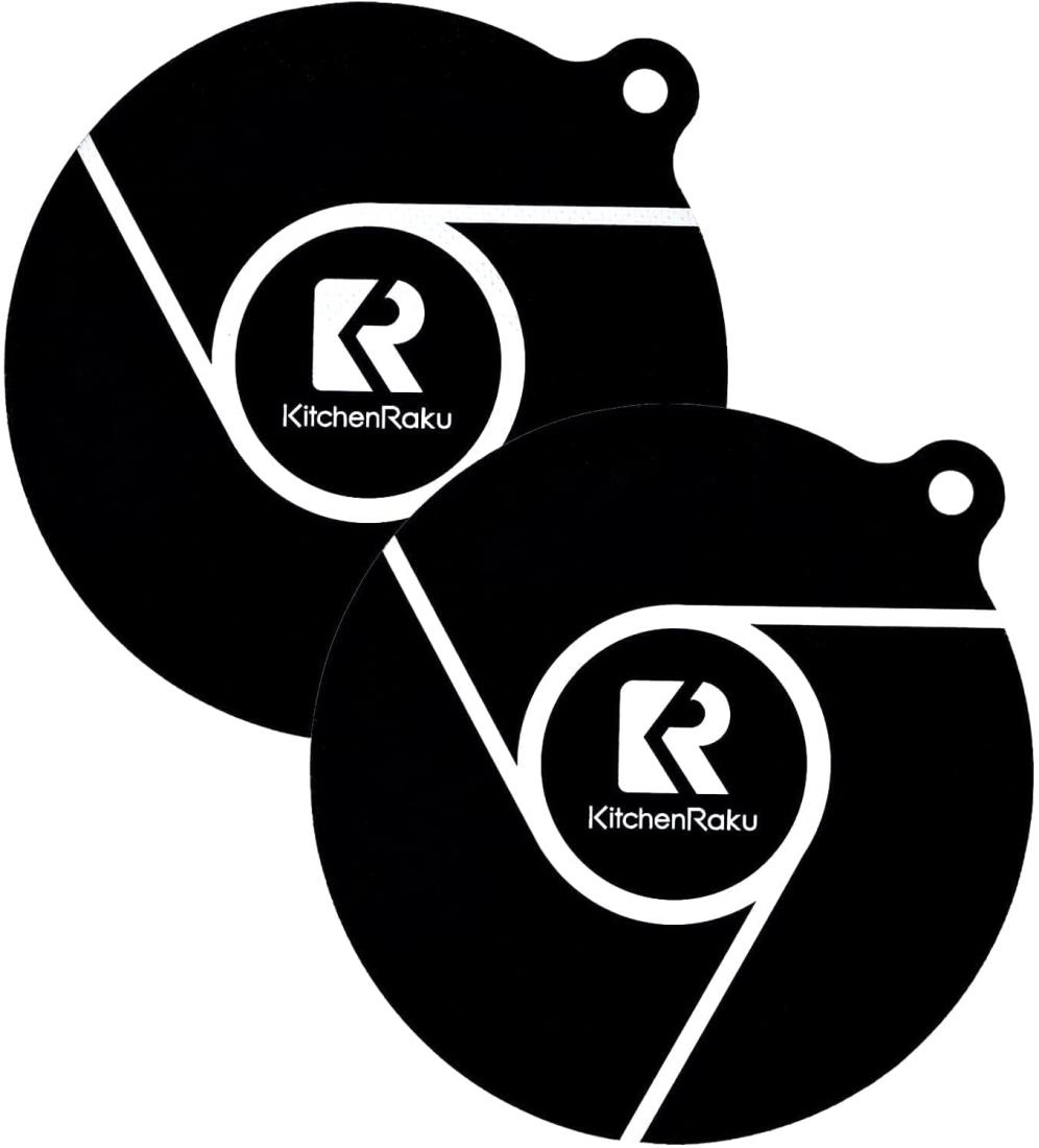 KitchenRaku ihマット ih クッキングヒーターマット2枚 滑り止め シリコン ih 汚れ防止シート 鍋敷き ..